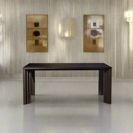 Bruta Solid Stained White Oak Dining Table