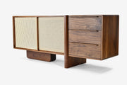 Solgaleo Walnut Wood Cabinet & Sideboard