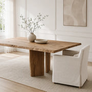 Aivar Oak Wood Dining Table
