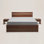 Akon Walnut Wood Bed frame