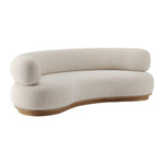 Delicia Oak Wood & Boucle 3 Seater Sofa – Durable & Cozy Living Room Sofa