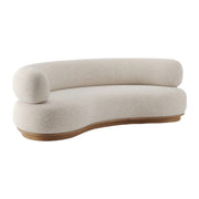 Delicia Oak Wood & Boucle 3 Seater Sofa – Durable & Cozy Living Room Sofa