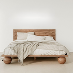 Eliana Walnut Wood Bed Frame