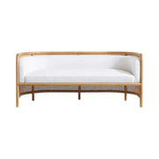 Handcrafted Ash Wood & Rattan 3 Seater Sofa