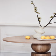 Sphere Solid Oak Wood round Dining Table