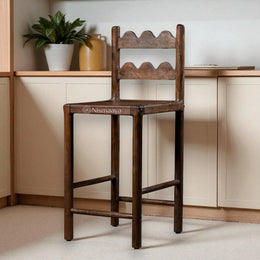 Nismaaya Tarang Counter Design Reclaimed Wooden Chairs
