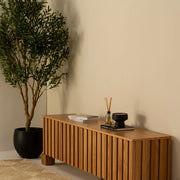 Oak wood TV cabinet for bedroom