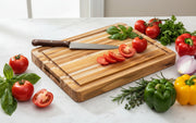 Nismaaya Teak Wood Carving Board and Wood Cutting Board
