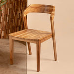 Acelynn Teak Wood Dining Chair for elegant dining rooms