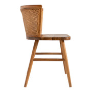 Aeron Teak Wood & Rattan Chair with a unique blend of wood and rattan materials