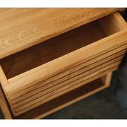 Benecia Oak Wood Drawer Bedside single drawer bedside