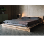 Bexter Oak Wood Bed modern style