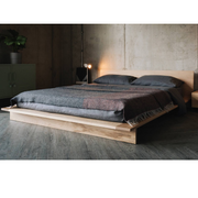 Bexter Oak Wood Bed modern style