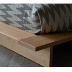 Bexter Oak Wood Bed elegant design