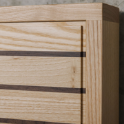 Beyla Oak Wood Bed wooden finish