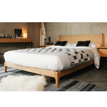 Bricen Oak Wood Bed design