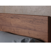 Brick Walnut Wood Bed for modern homes