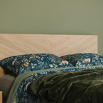 Bricker Oak Wood Bed modern style