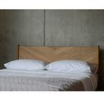 Brina Walnut Wood Bed walnut finish