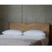 Brina Walnut Wood Bed walnut finish