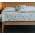 Brisa Oak Wood Bed close-up