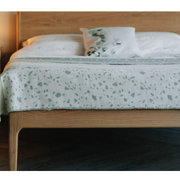 Brisa Oak Wood Bed close-up