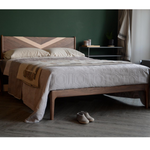 Brock Walnut Wood Bed frame