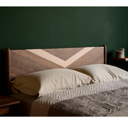 Brock Walnut Wood Bed in rich finish