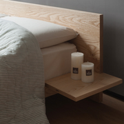 Bronx Oak Wood Bed modern style