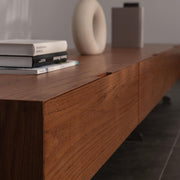 Caron Red Oak Wood TV Unit 4