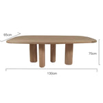 Earvin Oak Wood Dining Table 5
