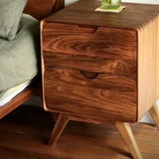 Elan Walnut Wood Bedside 2