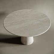 Elana Ovel Travertine Stone Dining Table 3