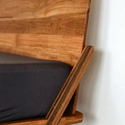 Elese Walnut Wood Bed for décor