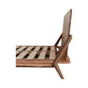 Elese Walnut Wood Bed with storage