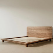 Eliab Walnut Wood Bed Design