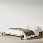 Elias Walnut Wood Bed frame