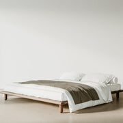 Elias Walnut Wood Bed frame