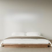Eliava Walnut Wood Bed frame