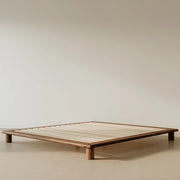 Elida Walnut Wood Bed frame