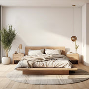 Elie Oak Wood Bed frame