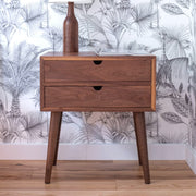 Evony Walnut Wood Bedside 1