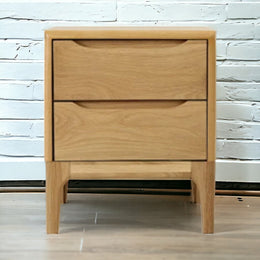 Fargo Oak Wood Nightstand 1