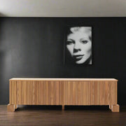 Nolan Natural Wooden TV Unit