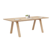 Jaslene Oak Wood Dining Table