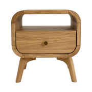 Manrico Oak Wood Bedside wooden bedside table