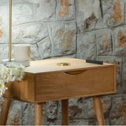 Maxon Oak Wood Bedside 4