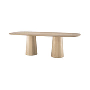 Neci Oak Wood Dining Table 3