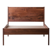 Ahti Walnut Wood Bed Frame