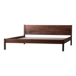 Ahti Walnut Queen Size Wood Bed frame